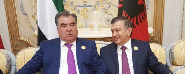 Президент Таджикистана Эмомали Рахмон и глава Узбекистана Шавкат Мирзиёев - Sputnik Тоҷикистон