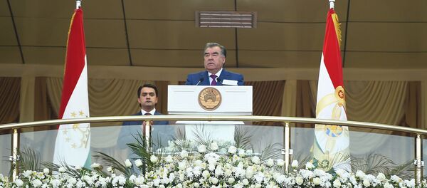 Иштироки раисҷумҳури Тоҷикистон дар базми ҷавонон - Sputnik Тоҷикистон