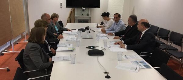 Встреча Насима Олимзода с сопредседателем таджикско-немецкой межправительственной комиссии - Sputnik Тоҷикистон