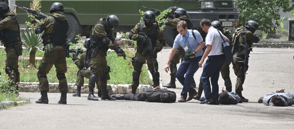 Учения Антитеррор 2017 в Душанбе - Sputnik Таджикистан