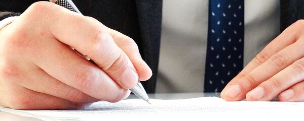 Подпись документов - Sputnik Тоҷикистон