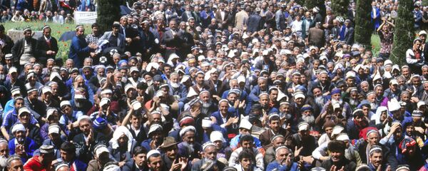 Митинг на площади Шахидон - Sputnik Таджикистан