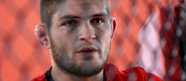 Тренировка бойца Хабиба Нурмагомедова - Sputnik Тоҷикистон