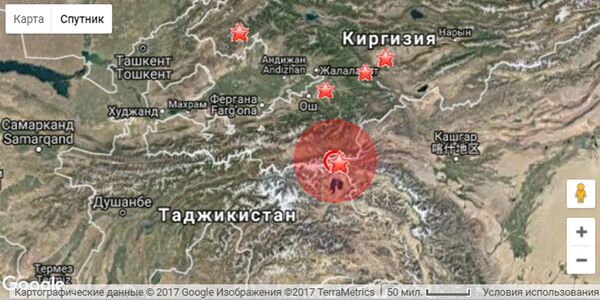 Таджикистан гиссар карта с спутника в реальном