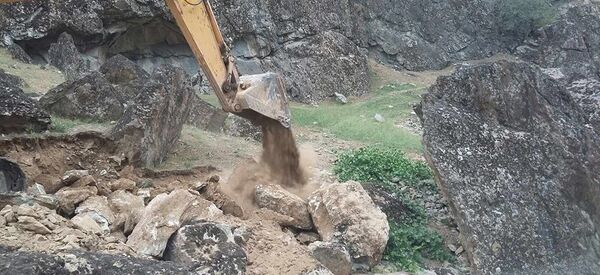 Бартарафсозии оқибатҳои сел дар Дарвоз - Sputnik Тоҷикистон