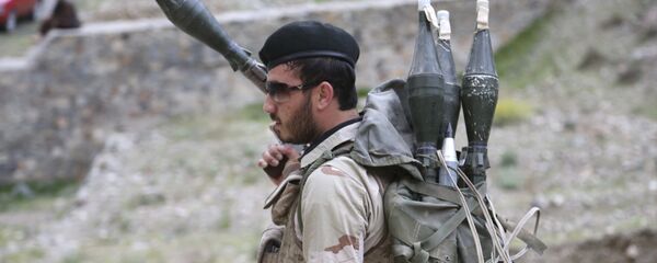 Солдат афганской национальной армии на контрольно-пропускном пункте в Кабул-Джелалабад, архивное фото - Sputnik Тоҷикистон