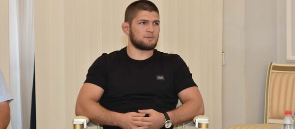 Хабиб Нурмагомедов на приеме у Посла РФ Хабиб Нурмагомедов на приеме у Посла РФ - Sputnik Таджикистан