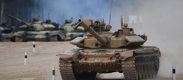 1-й этап конкурса Танковый биатлон — Индивидуальная гонка. День первый - Sputnik Тоҷикистон