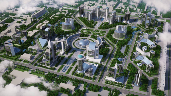 Проект будущего делового центра Ташкент-Сити, архивное фото - Sputnik Таджикистан