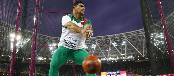 Дильшод Назаров на чемпионате мира на Лондонском стадионе, архивное фото Дильшод Назаров на чемпионате мира на Лондонском стадионе, архивное фото - Sputnik Таджикистан