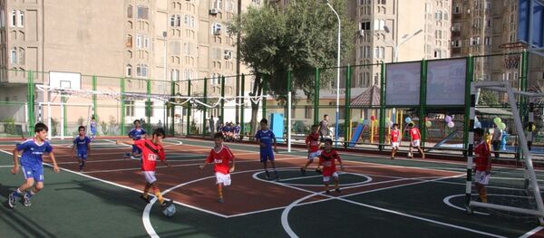 Ифтитоҳи майдончаи варзишӣ аз ҷониби БМТ - Sputnik Тоҷикистон