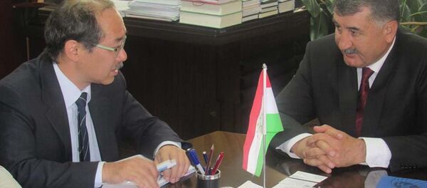 Встреча председателья ГБАО с директором Агенство Японии - Sputnik Тоҷикистон