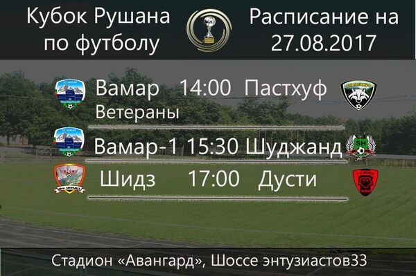 Бозиҳои рӯзи 27.08.2017 Бозиҳои рӯзи 27.08.2017 - Sputnik Тоҷикистон