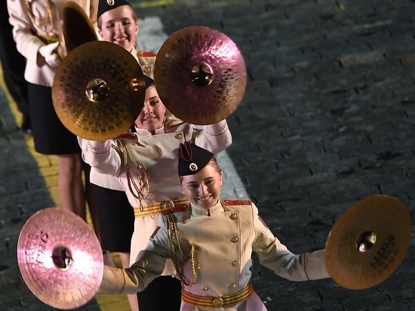 Церемония открытия X Международного военно-музыкального фестиваля Спасская башня - Sputnik Таджикистан