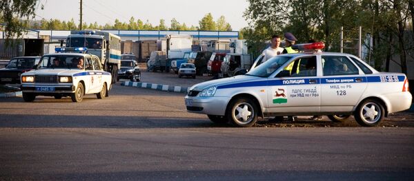 Уфимские полицейские машины, архивное фото - Sputnik Тоҷикистон