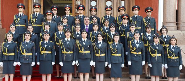 Курсантки Академии МВД Таджкикистана, архивное фото Курсантки Академии МВД Таджкикистана, архивное фото - Sputnik Таджикистан