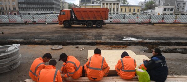 Реконструкция Садового кольца Москвы - Sputnik Тоҷикистон