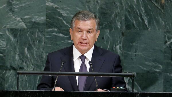 Президент Узбекистана Шавкат Мирзиёев на Генассамблее ООН - Sputnik Таджикистан