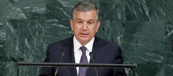 Президент Узбекистана Шавкат Мирзиёев на Генассамблее ООН - Sputnik Таджикистан