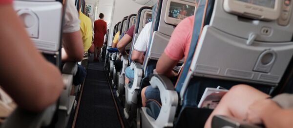Пассажиры в самолете, архивное фото - Sputnik Таджикистан