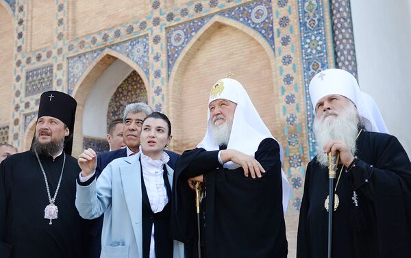 Посещение Самарканда патриархом РПЦ Кириллом - Sputnik Таджикистан