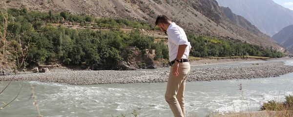 На таджикско-афганской границе, Пяндж На таджикско-афганской границе, Пяндж - Sputnik Тоҷикистон