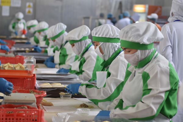 Производство продукции на фабрике ООО Дилпесанд - Sputnik Таджикистан