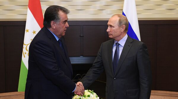 Встреча президента РФ В. Путина с президентом Таджикистана Э. Рахмоном - Sputnik Таджикистан