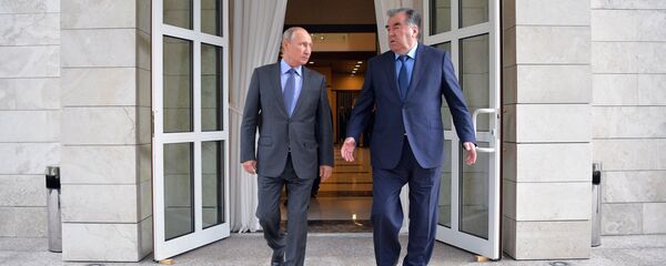 Встреча президента РФ В. Путина с президентом Таджикистана Э. Рахмоном - Sputnik Таджикистан