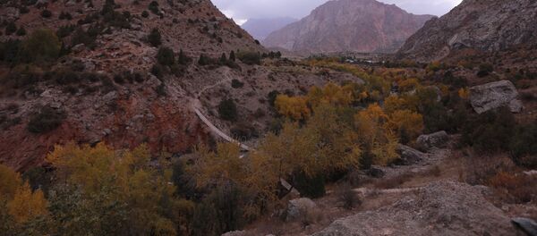 Мост в Фанских горах Таджикистана - Sputnik Тоҷикистон