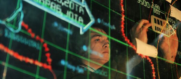 В зале боевого управления войск Воздушно-космической обороны, архивное фото - Sputnik Таджикистан