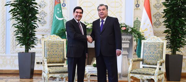 Встреча президента Туркменистана Гурбангулы Бердымухамедов и президента РТ Эмомали Рахмон - Sputnik Тоҷикистон