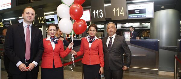 Стюардессы Сомон Эйр - Sputnik Тоҷикистон