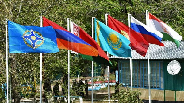Флаги стран-участниц Организации Договора о коллективной безопасности, архивное фото - Sputnik Таджикистан