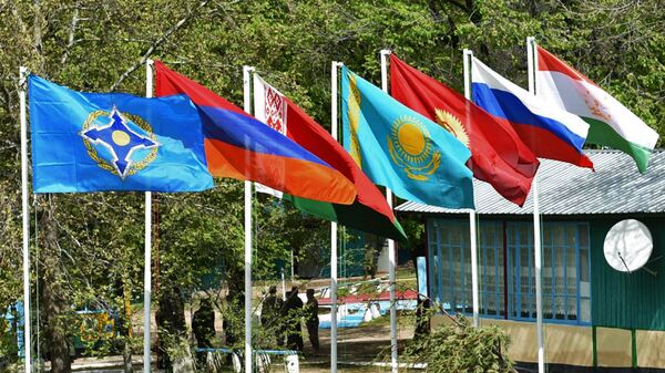 Флаги стран-участниц Организации Договора о коллективной безопасности, архивное фото - Sputnik Таджикистан