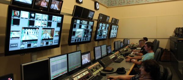 Работа телеканала, архивное фото - Sputnik Тоҷикистон