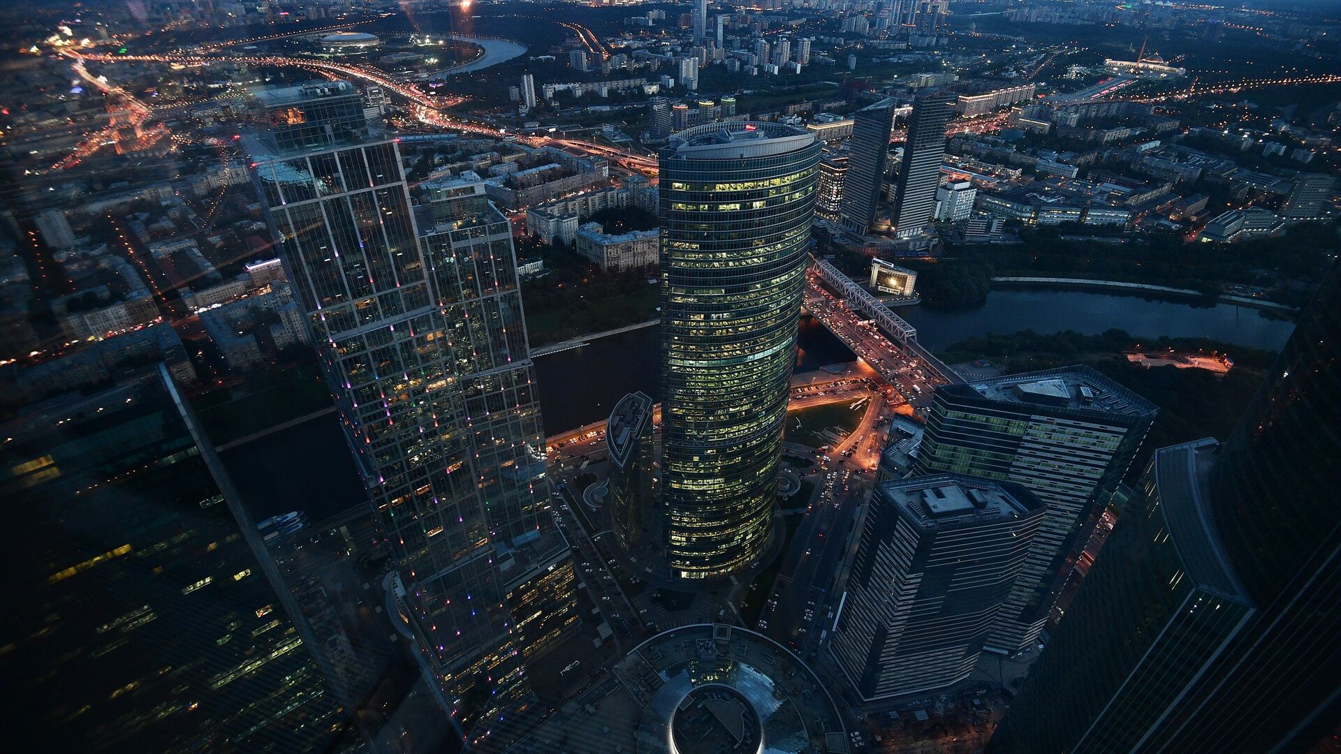 Вид с 89-го этажа Башни Федерация-Восток делового комплекса Москва-Сити, архивное фото - Sputnik Таджикистан, 1920, 17.10.2021
