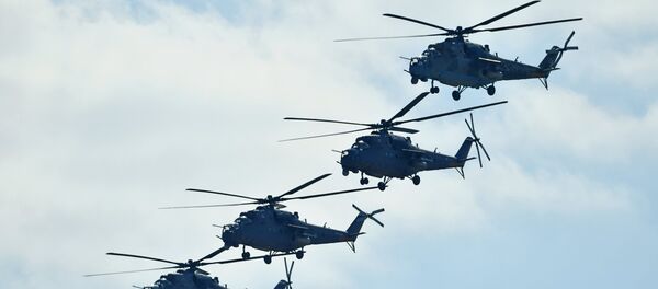 Ударные вертолеты Ми-35, архивное фото - Sputnik Таджикистан