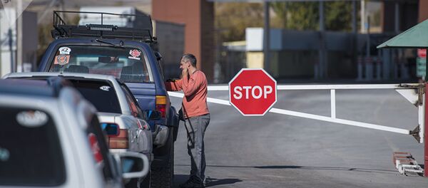 КПП на кыргызско-казахстанской границе, архивное фото - Sputnik Таджикистан