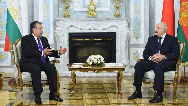 Президент РТ Эмомали Рахмон и президент Белоруссии Александр Лукашенко - Sputnik Таджикистан