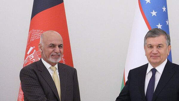 Встреча Ашрафа Гани и Шавката Мирзиёева - Sputnik Таджикистан