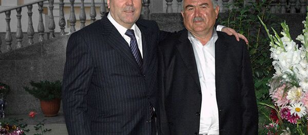 Президент Таджикистана Эмомали Рахмон и его брат Нуриддин Рахмонов, архивное фото - Sputnik Тоҷикистон