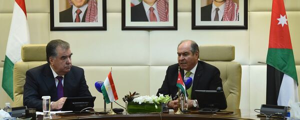Президент РТ Эмомали Рахмон и премьер-министр Иордании Хани Фавзи ал-Мулки - Sputnik Тоҷикистон