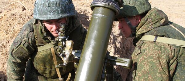 Минометчики 201 военной базы оттачивают мастерство на горном полигоне Ляур - Sputnik Таджикистан