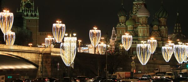 иллюминация в Москве - Sputnik Таджикистан
