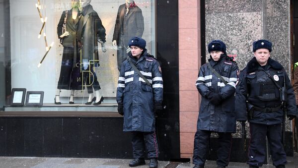 Сотрудники правоохранительных органов в Москве, архивное фото - Sputnik Таджикистан