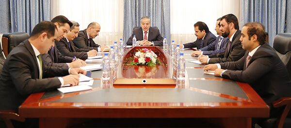 Встреча Министра иностранных дел Республики Таджикистан С. Аслова с делегацией Катара Встреча Министра иностранных дел Республики Таджикистан С. Аслова с делегацией Катара - Sputnik Таджикистан