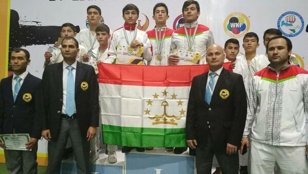 Открытый чемпионат Центральной Азии по каратэ-до WKF, архивное фото - Sputnik Таджикистан