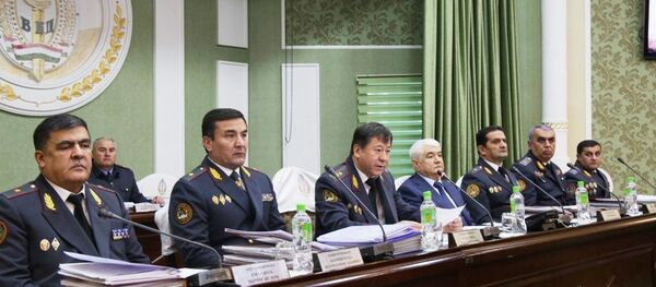 Собрание в МВД Таджикистана, архивное фото - Sputnik Таджикистан