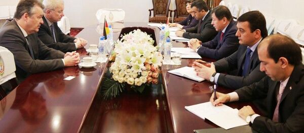 Встреча министра внутренных дел с новым послом Германии - Sputnik Тоҷикистон